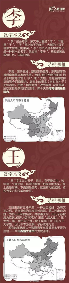 圖說百家姓 你的姓氏發(fā)源地在哪里?